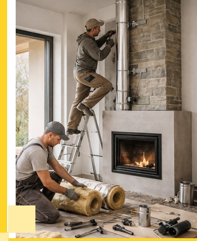 Монтаж дымоходов для каминов в Боровичах от 15635 р. ЭриданБрв