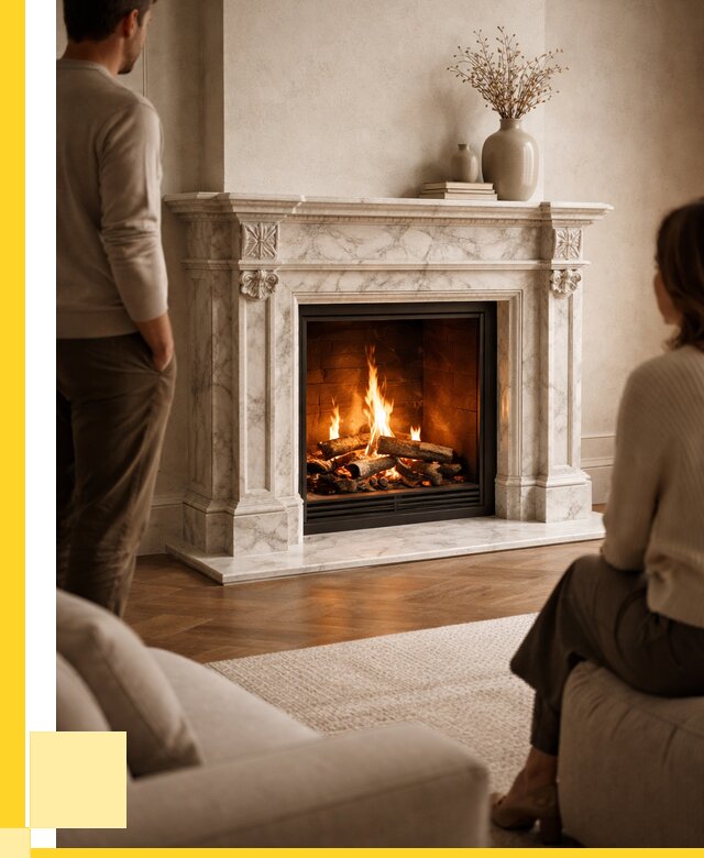 Мраморные камины под ключ в Боровичах от 260575 р. | ЭриданБрв