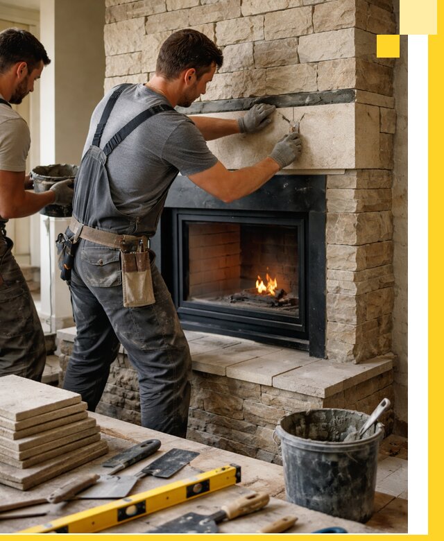 Проектирование и установка открытых каминов в Боровичах