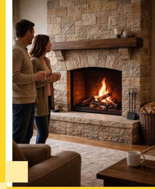 Каменные камины на заказ в Боровичах от 187614 р. | ЭриданБрв