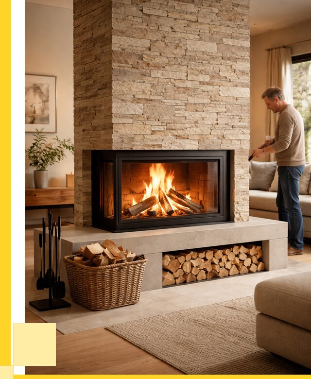 Дровяной камин под ключ в Боровичах от 208460 р. | ЭриданБрв