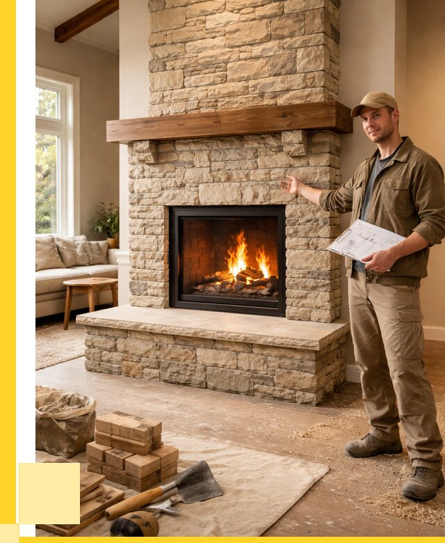 Камины под ключ в Боровичах от 187614 р. | ЭриданБрв — установка