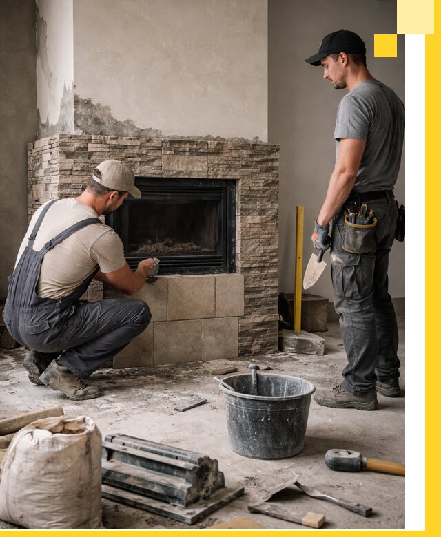 Камины под ключ в Боровичах: проект, изготовление и монтаж