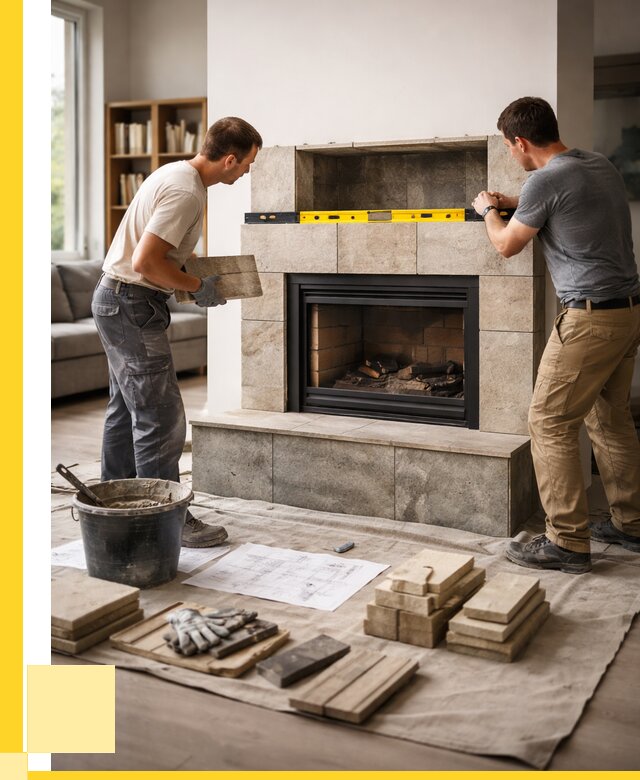 Монтаж каминов и установка в Боровичах от 46904 р. | ЭриданБрв