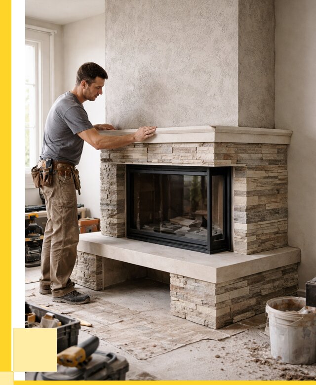 Изготовление каминов под ключ в Боровичах от 156345 р. | ЭриданБрв