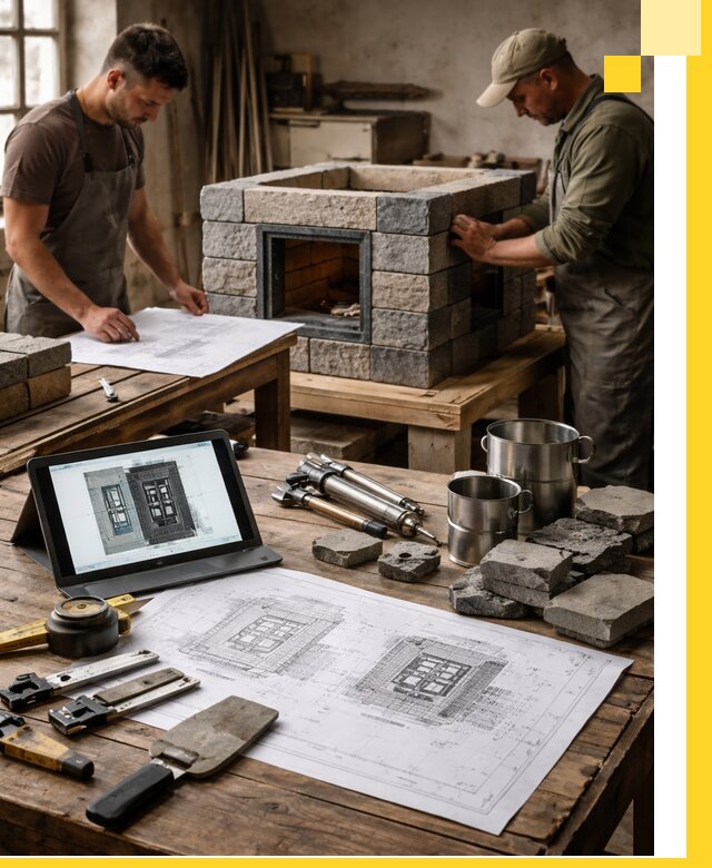 Разработка проектов печей с согласованием и монтажом в Боровичах