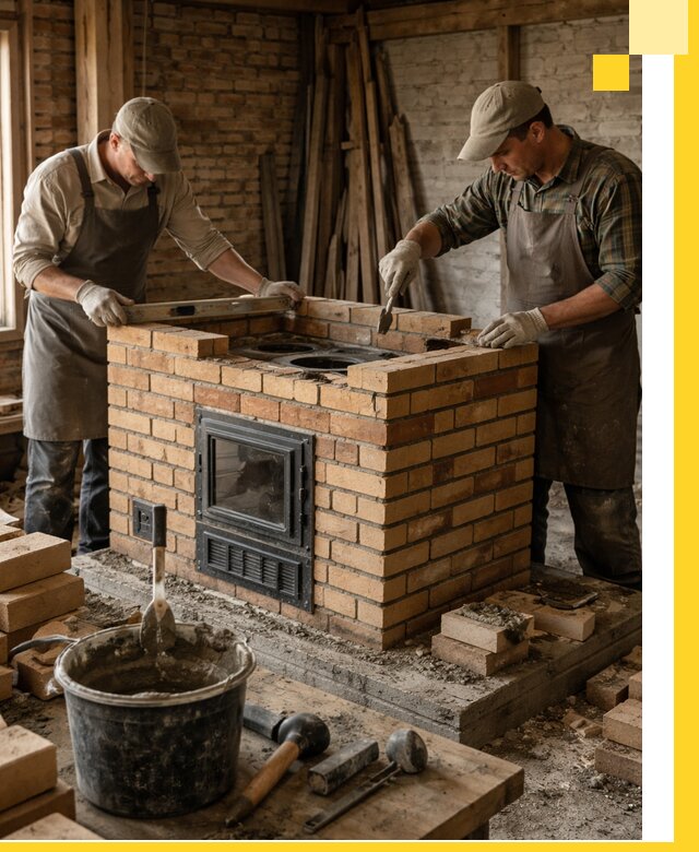 Изготовление и установка варочных печей под ключ в Боровичах