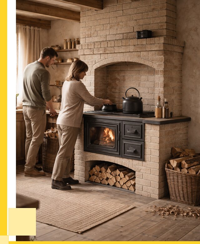 Печи с плитой в Боровичах от 46904 р. | ЭриданБрв — кирпичная печь