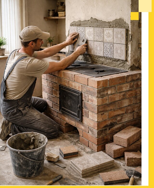 Печи с плитой на заказ монтаж гарантия и сервис в Боровичах