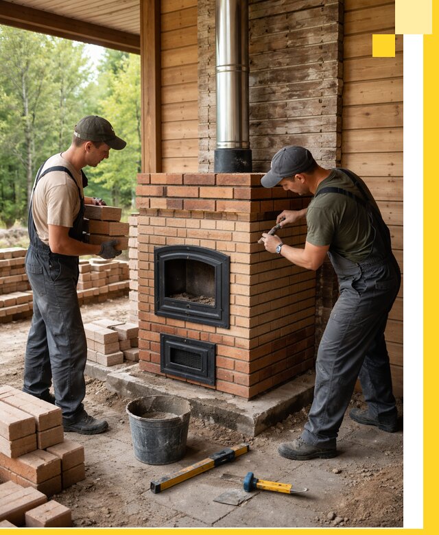 Производство и установка дачных печей под ключ в Боровичах
