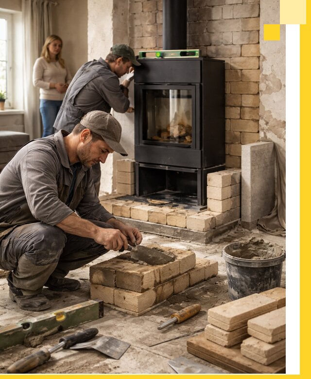 Печи и камины под ключ: проект, установка в Боровичах