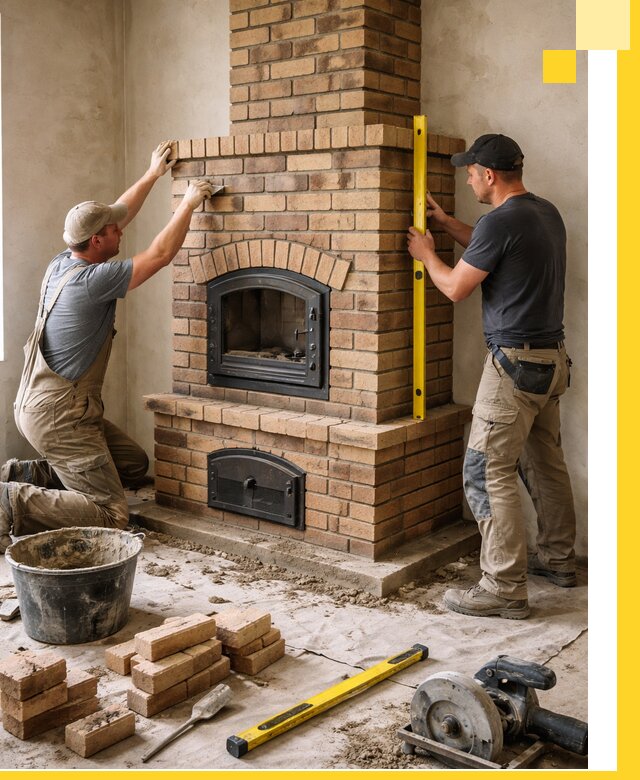 Продажа и установка печей и каминов для дома под ключ в Боровичах