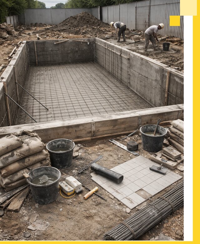 Строительство бассейнов под ключ в Боровичах, дизайн и монтаж