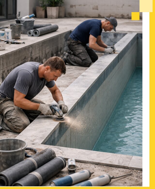 Профессиональный ремонт бассейнов под ключ в Боровичах