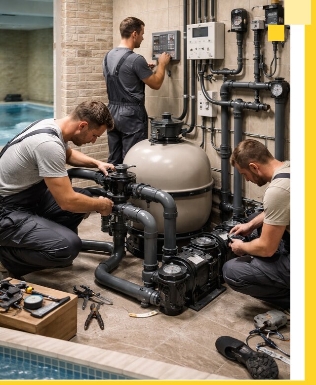 Комплексное оборудование для бассейнов под ключ в Боровичах