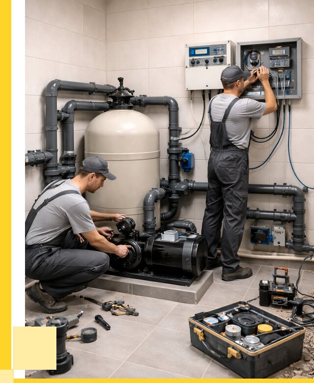 Монтаж оборудования для бассейнов в Боровичах от 41692 р. | ЭриданБрв