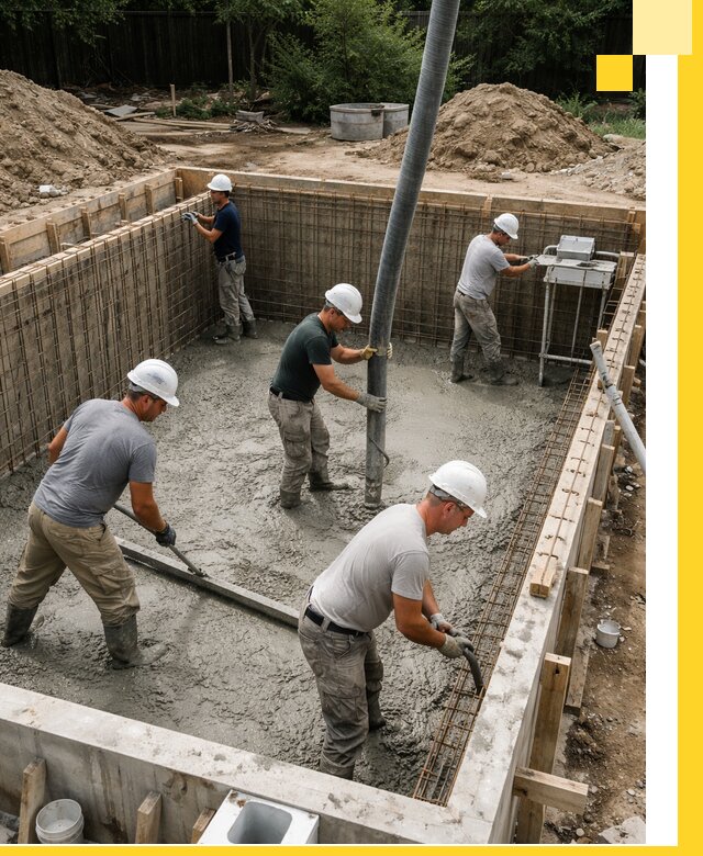 Строительство бетонных бассейнов под ключ в Боровичах