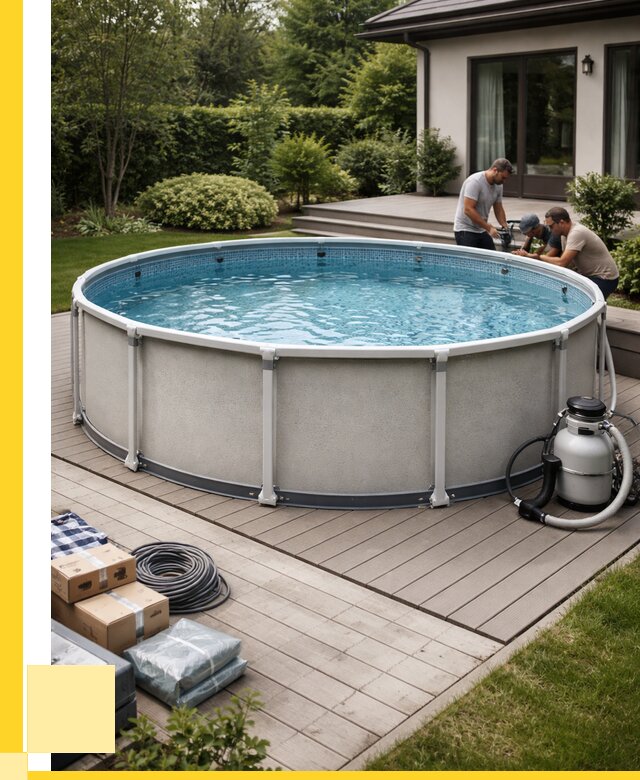 Купить каркасные бассейны в Боровичах от 46904 р. | ЭриданБрв