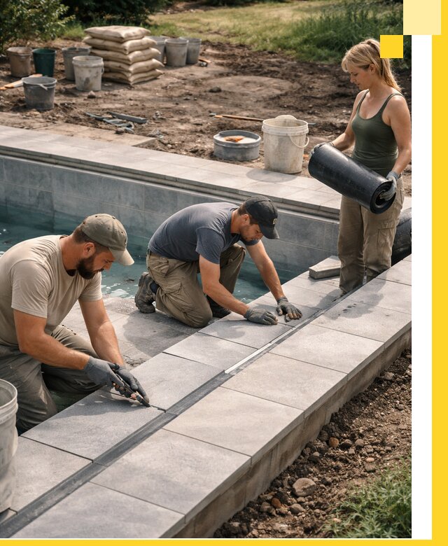 Строительство и монтаж уличных бассейнов под ключ в Боровичах