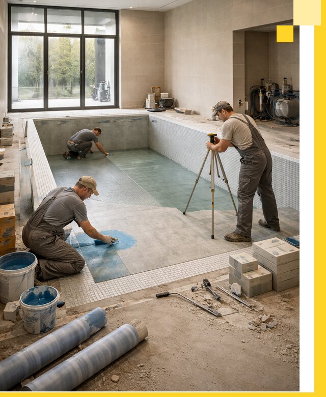 Проект и строительство закрытых бассейнов в Боровичах под ключ