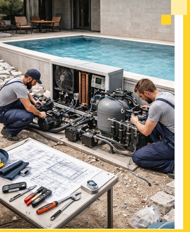 Проектирование и монтаж бассейнов с подогревом в Боровичах