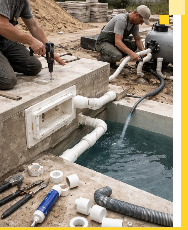 Строительство скиммерных бассейнов под ключ в Боровичах