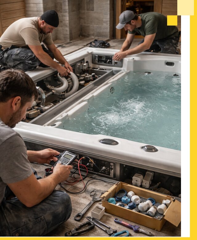 Гидромассажные бассейны под ключ в Боровичах, дизайн и монтаж