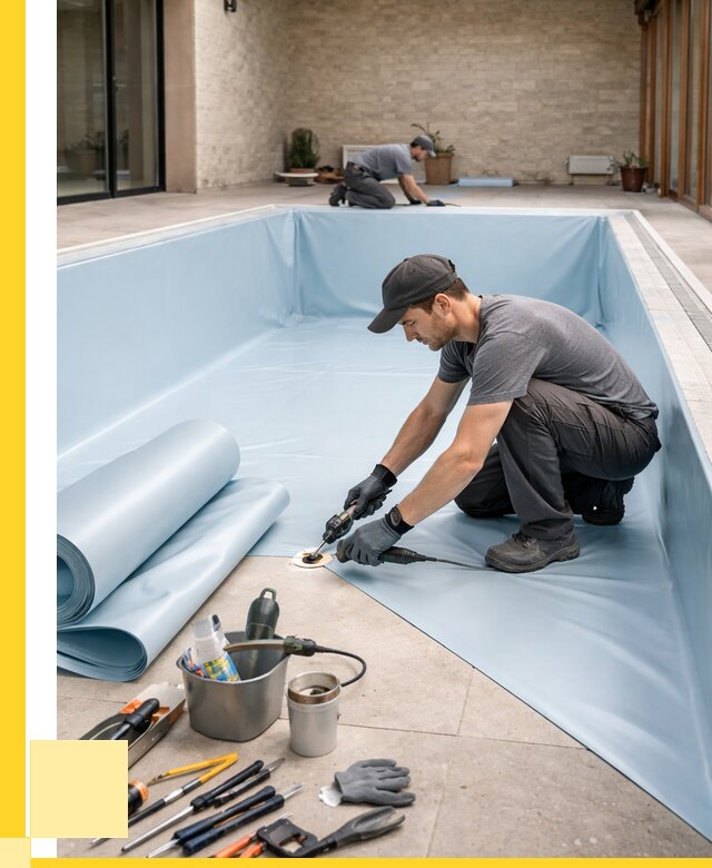 Пленка ПВХ для бассейнов в Боровичах от 2606 р. | ЭриданБрв