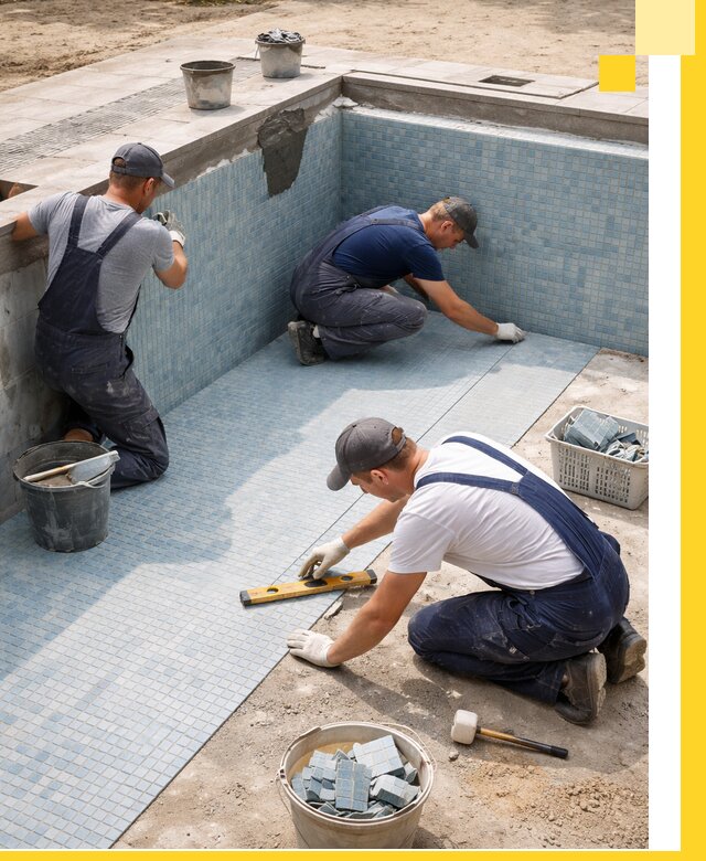 Укладка и установка плитки для бассейнов под ключ в Боровичах