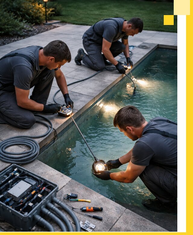 Профессиональное освещение бассейнов в Боровичах: дизайн и монтаж