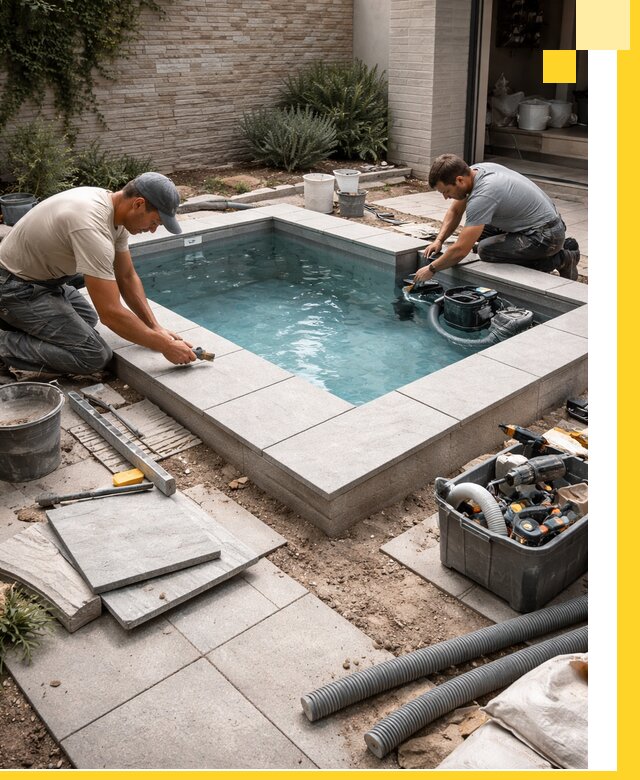 Мини бассейны под ключ в Боровичах, дизайн и установка