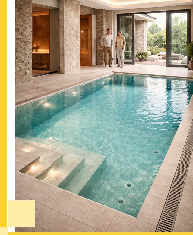 Бассейн во дворе в Боровичах: проект, отделка от 1250760 р. | ЭриданБрв