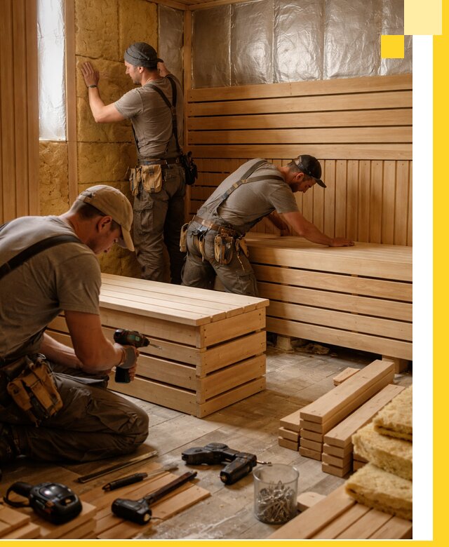 Профессиональное строительство саун под ключ в Боровичах