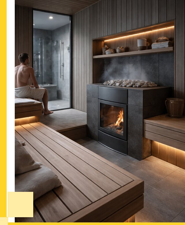 Проект сауны в частном доме в Боровичах от 36481 р. | ЭриданБрв