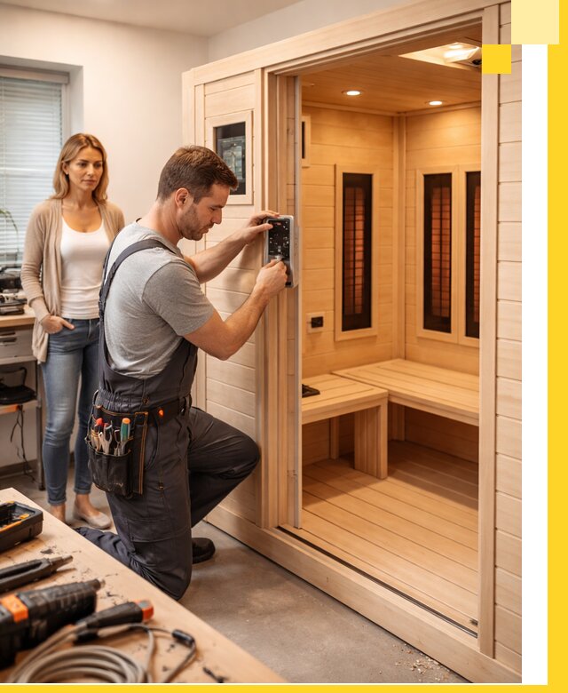 Инфракрасные сауны под ключ в Боровичах продажа и установка