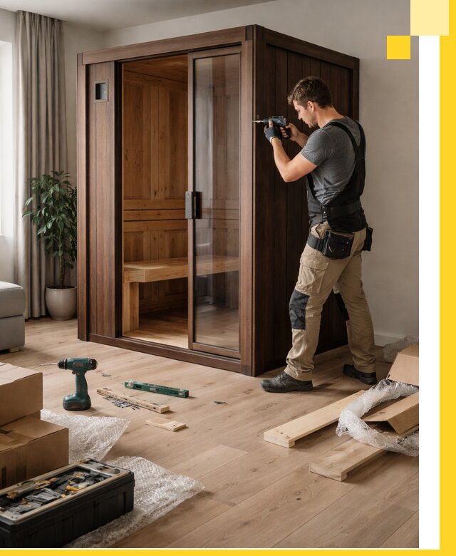 Установка и производство мини саун под ключ в Боровичах