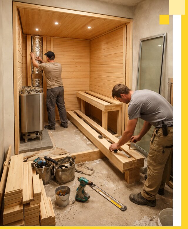 Проектирование и установка домашних саун под ключ в Боровичах