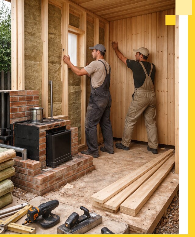 Строительство и установка дачных саун под ключ в Боровичах