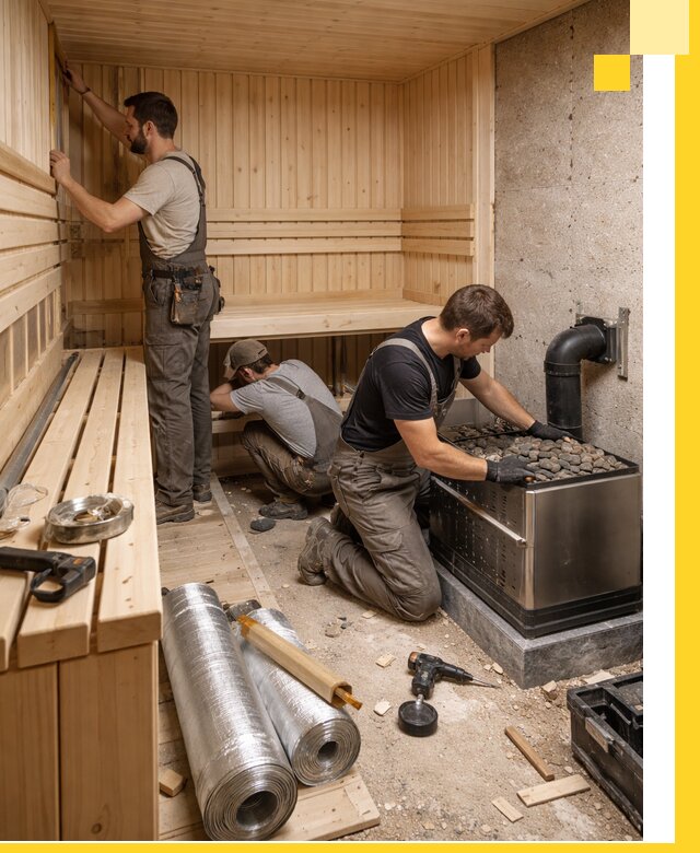 Индивидуальные сауны на заказ в Боровичах под ключ, проект и монтаж