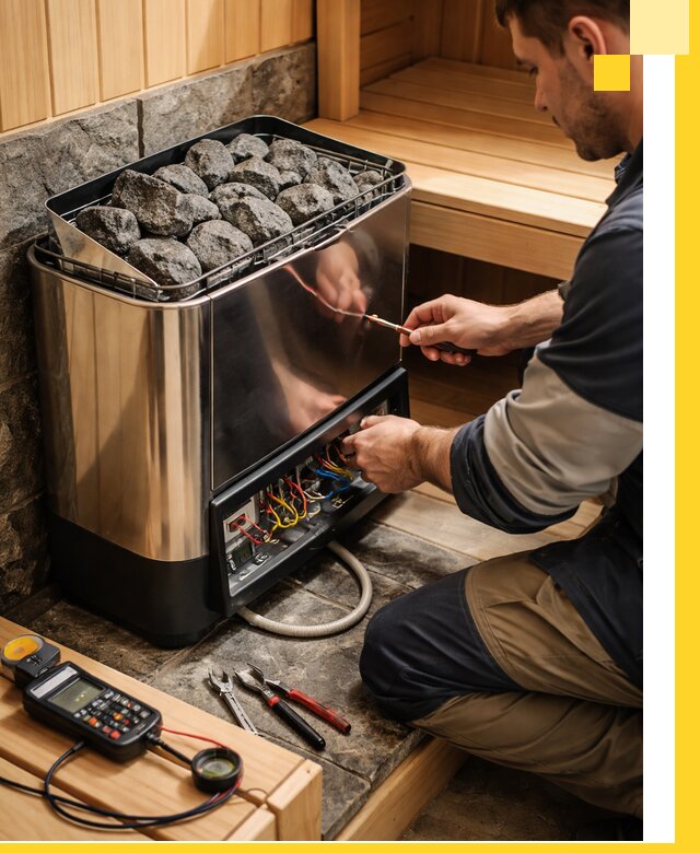 Продажа и установка электрокаменок для саун в Боровичах