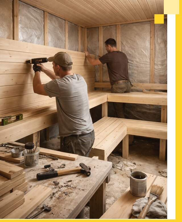 Профессиональная отделка бань и саун под ключ в Боровичах