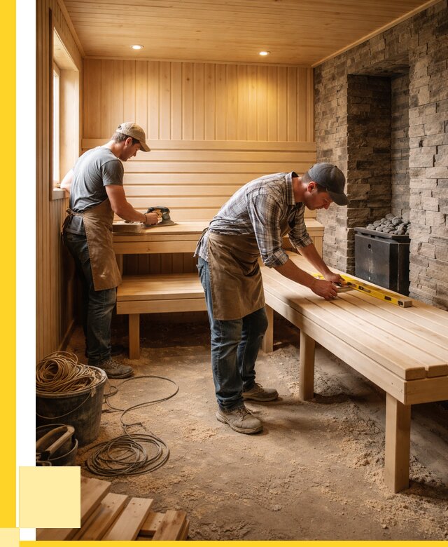 Отделка бани в Боровичах: внутренняя отделка от 3127 р. | ЭриданБрв