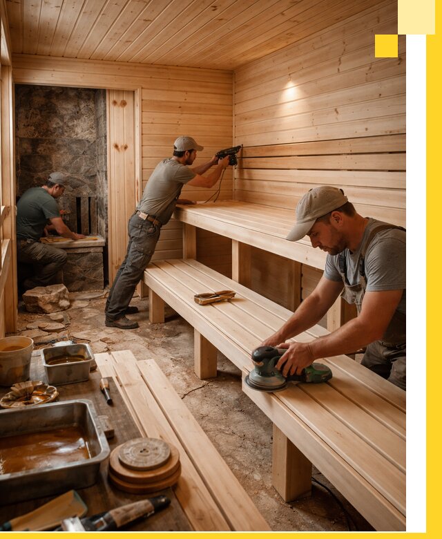 Профессиональная отделка бань в Боровичах под ключ, с гарантией