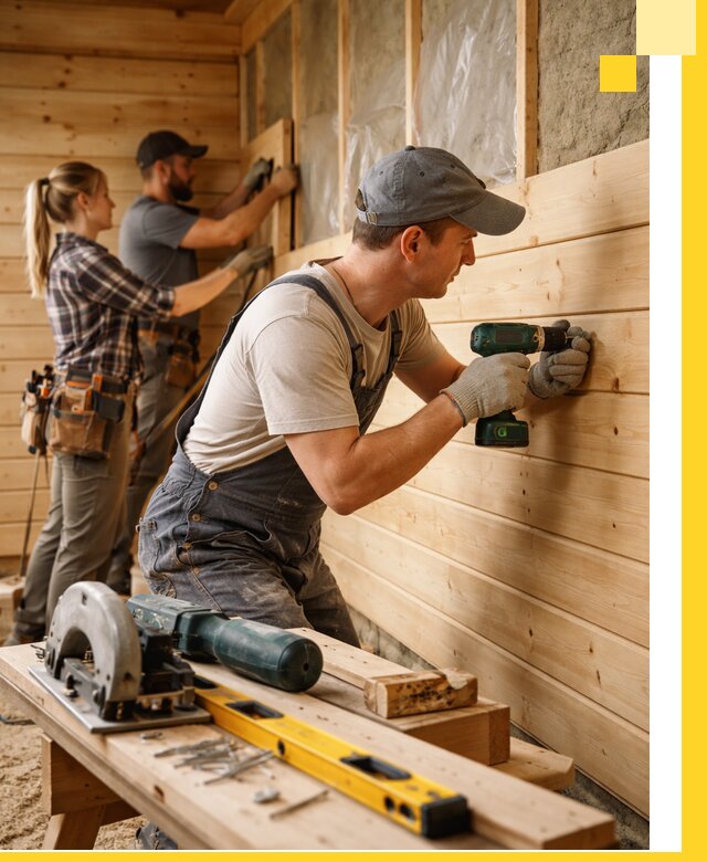 Обшивка бань под ключ в Боровичах: отделка стен и потолков