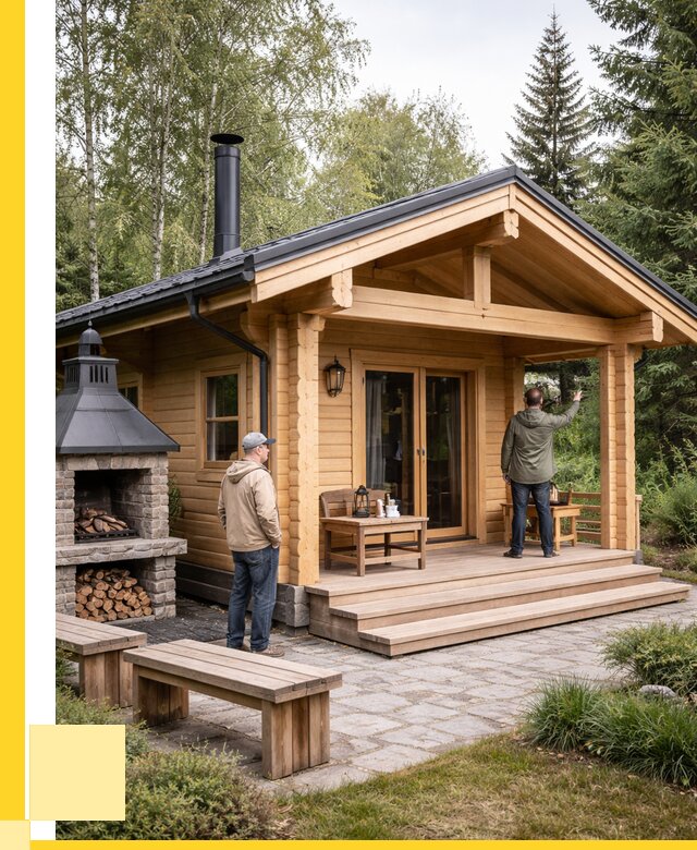 Деревянные бани под ключ в Боровичах от 469035 р. | ЭриданБрв