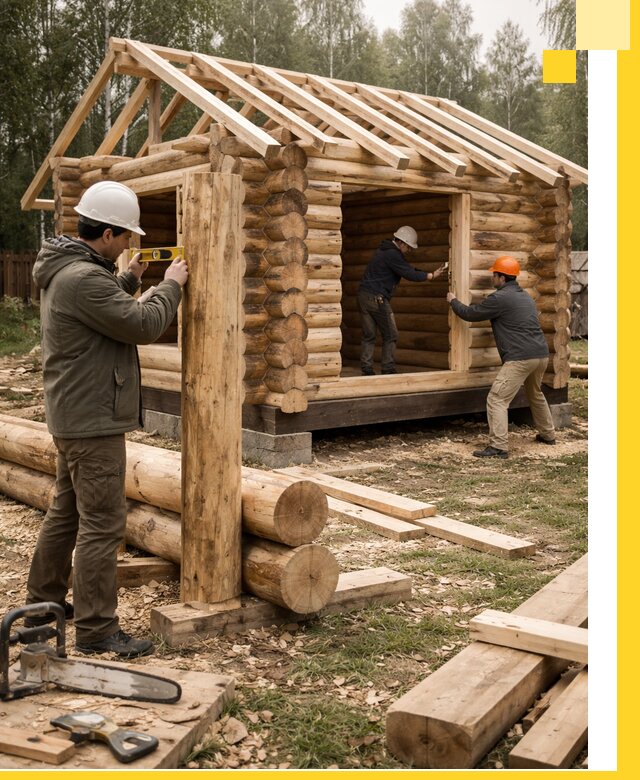 Строительство бань для дачи под ключ в Боровичах с доставкой и монтажом