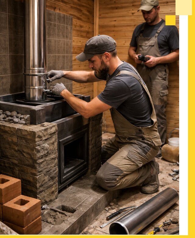 Изготовление и установка банных печей под ключ в Боровичах