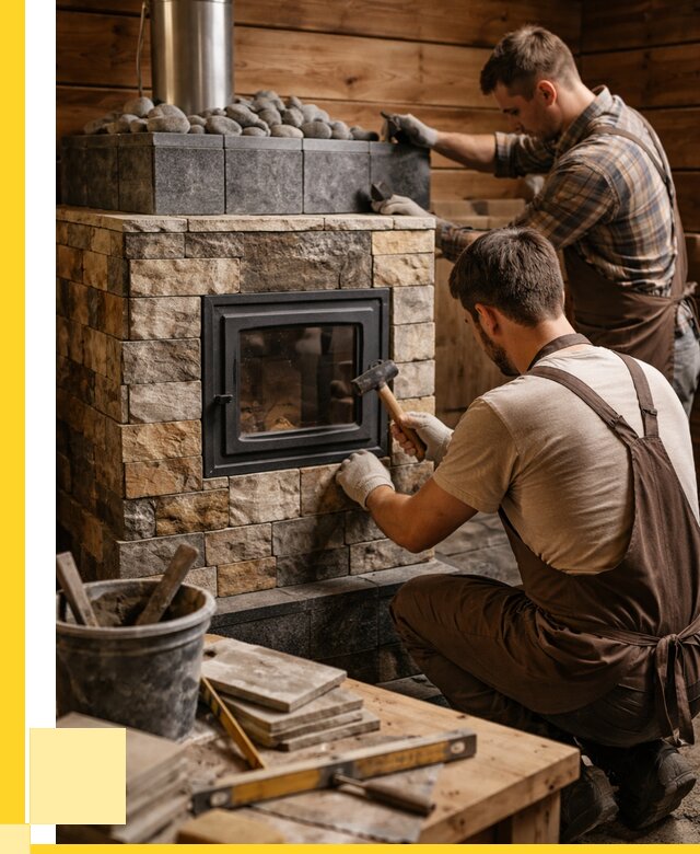 Облицовка банной печи в Боровичах от 15635 р. | ЭриданБрв