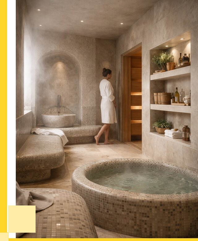 Строительство бани с хамамом в Боровичах от 781725 р. | ЭриданБрв