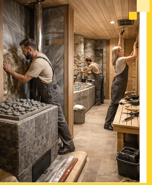 Строительство бань и SPA процедур в Боровичах под ключ и отделкой
